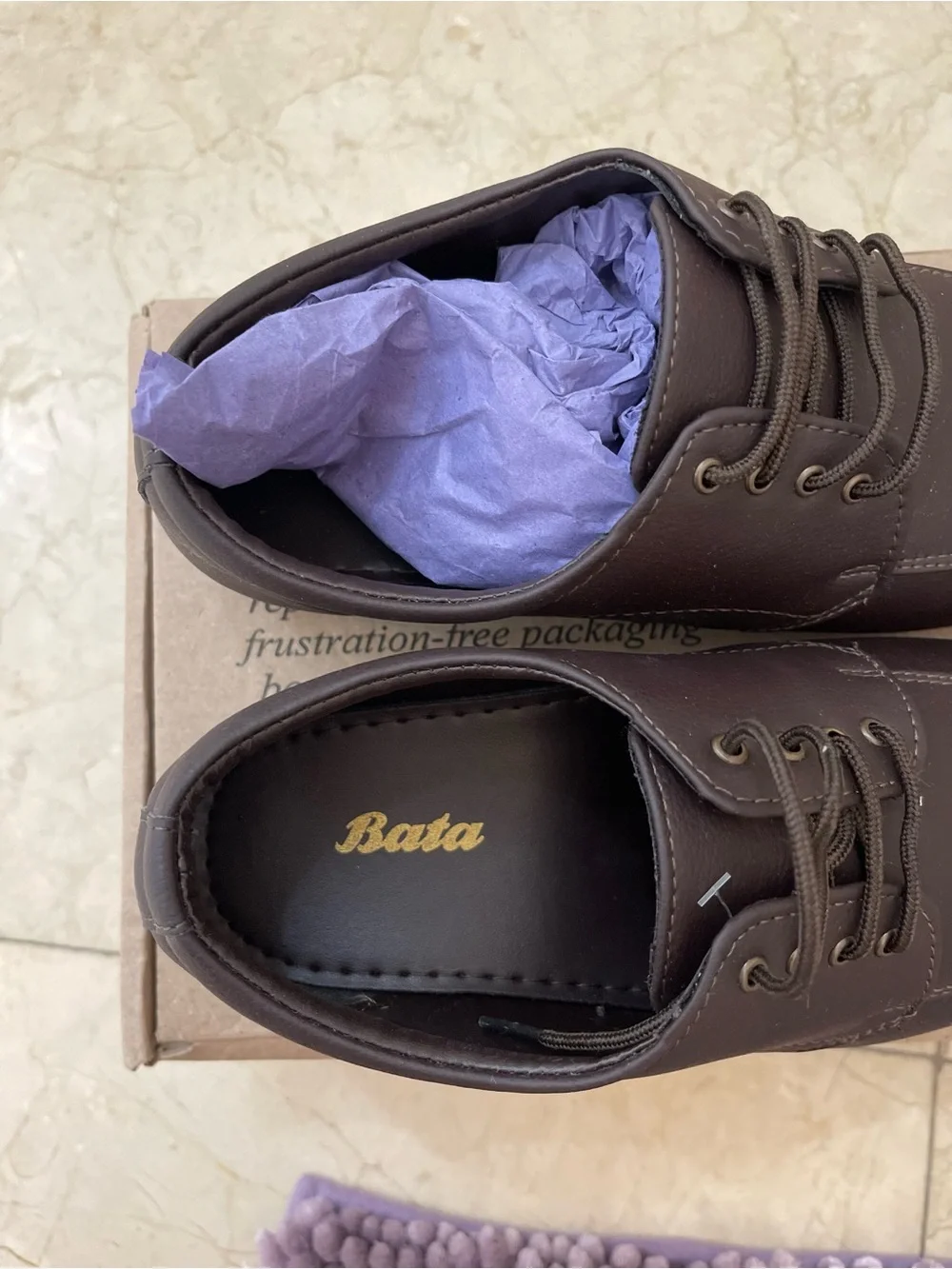Men's Brown Lace-Up Derby Shoes – Sleek Formal Comfort